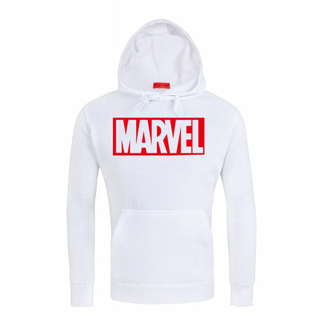 MARVEL Red Letter Printing Fashion Mens Hoodies Autumn Winter Brand Sweatshirts Men Top Coat Male Hooded Sweatshirt MARVEL