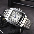 Stainless steel 3-pin square watch
