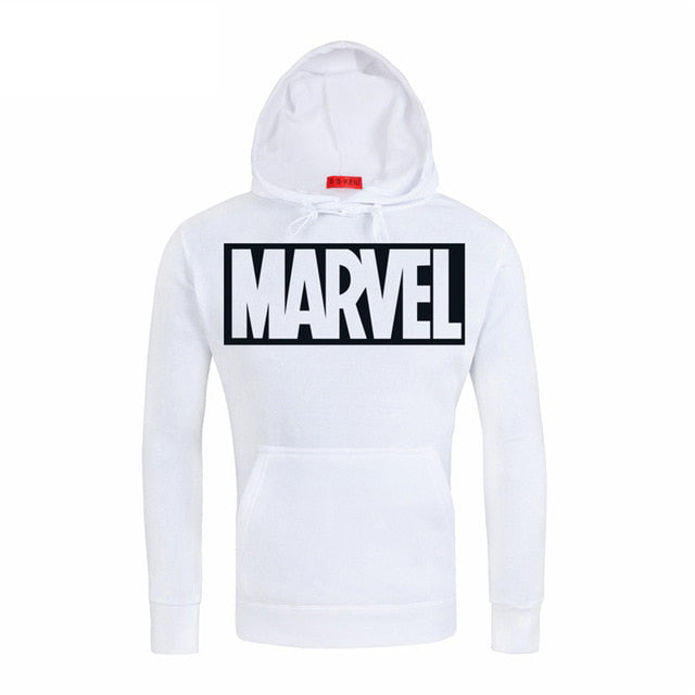 MARVEL Red Letter Printing Fashion Mens Hoodies Autumn Winter Brand Sweatshirts Men Top Coat Male Hooded Sweatshirt MARVEL