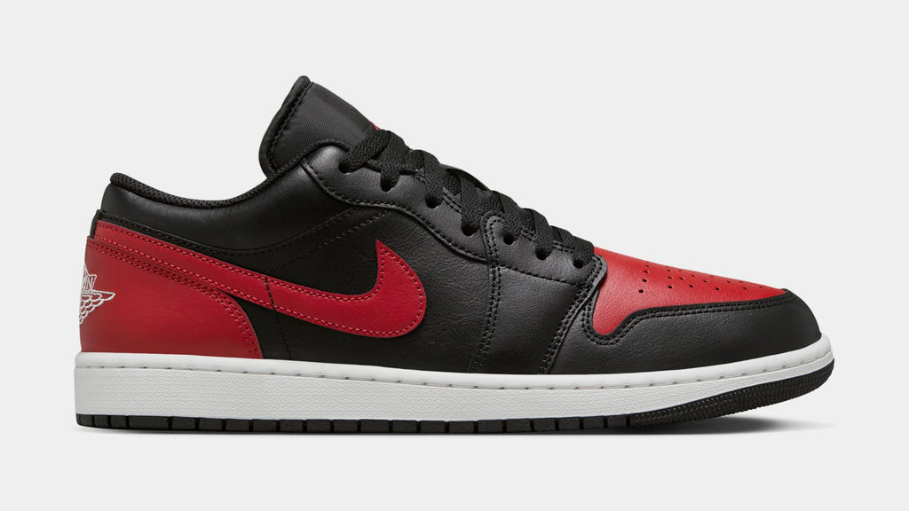Air  1 Low Mens Basketball Shoes (Black/Summit White/Varsity Red)
