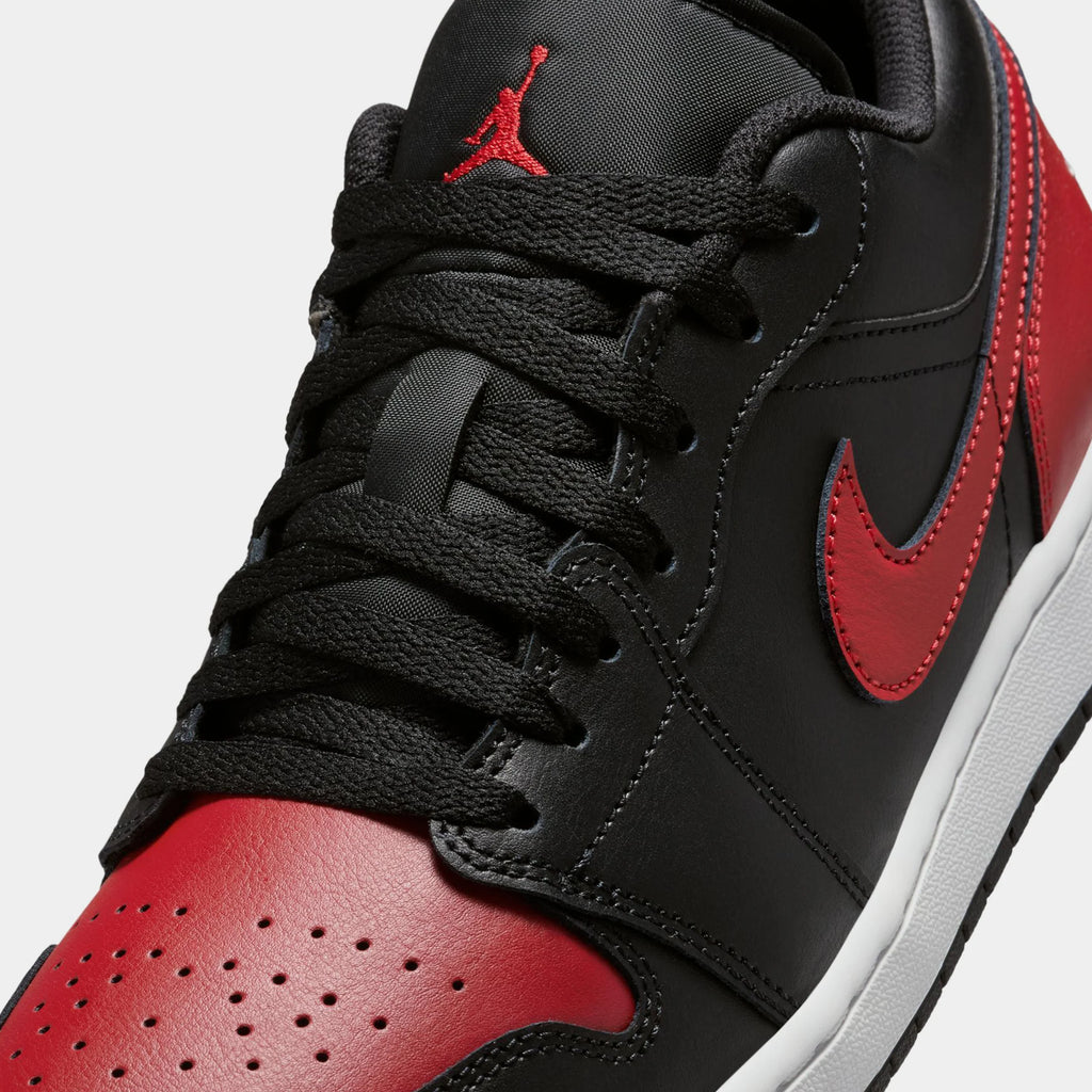 Air  1 Low Mens Basketball Shoes (Black/Summit White/Varsity Red)