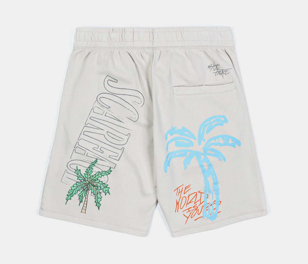 SP X Scarface Post Card Hybrid Mens Shorts (Beige/Orange)