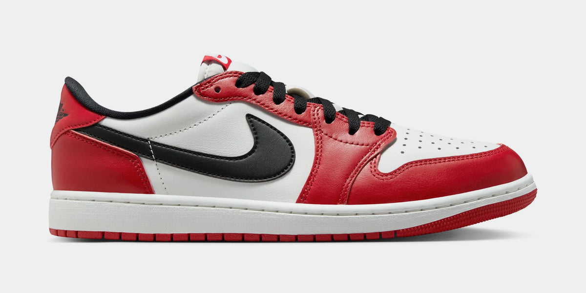 Air  1 Retro Low OG Chicago Mens Lifestyle Shoes (Varsity Red/Black/Summit White)