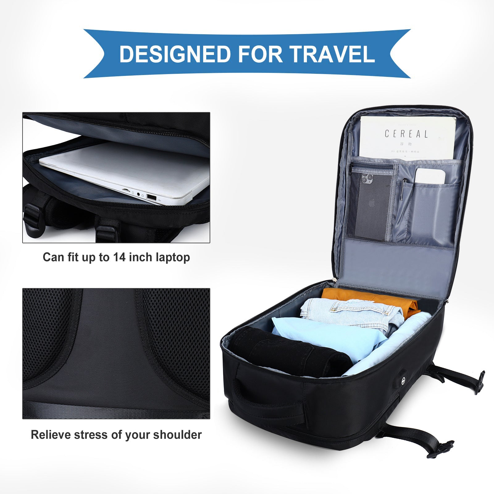 Travel Backpack Women's Large Capacity Multifunctional Backpack Boys' Schoolbag Travel Bag Luggage Bag