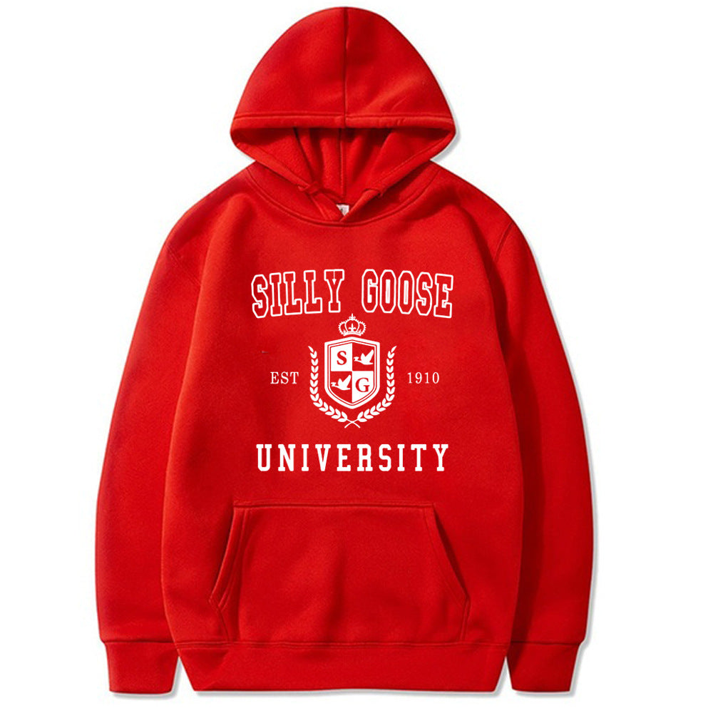 Hoodie Silly Goose University printed hoodie loose fit