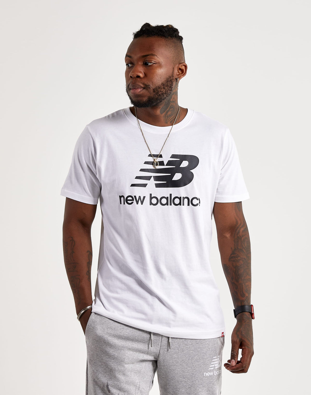 Essentials Stacked Logo Tee