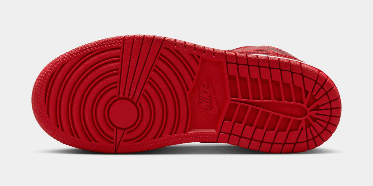 Air  1 Mid SE Preschool Lifestyle Shoes (Black/White/Varsity Red)