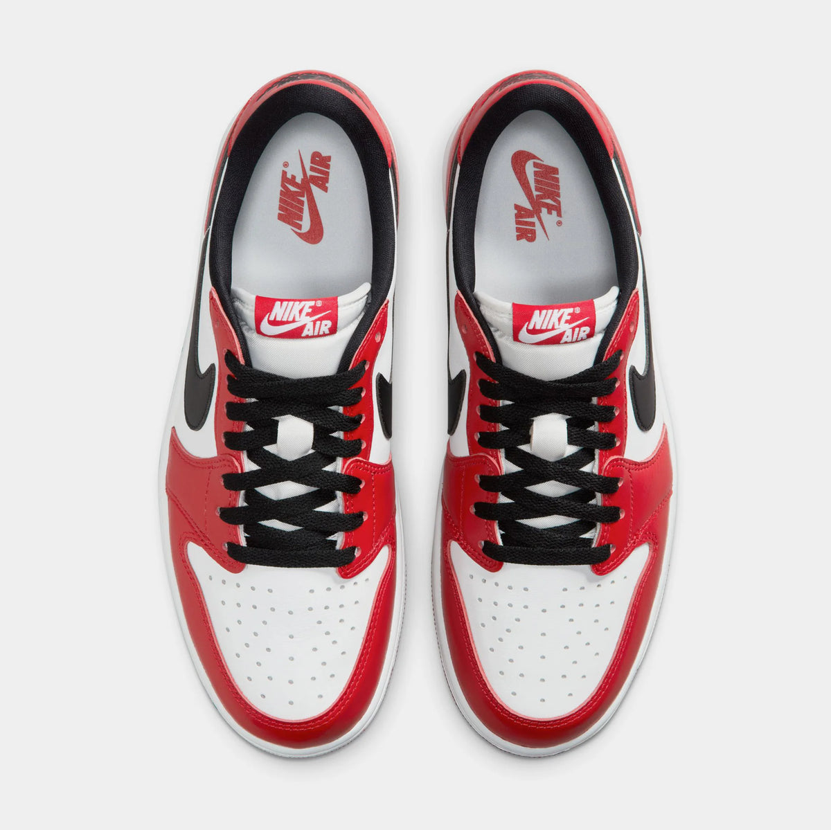 Air  1 Retro Low OG Chicago Mens Lifestyle Shoes (Varsity Red/Black/Summit White)