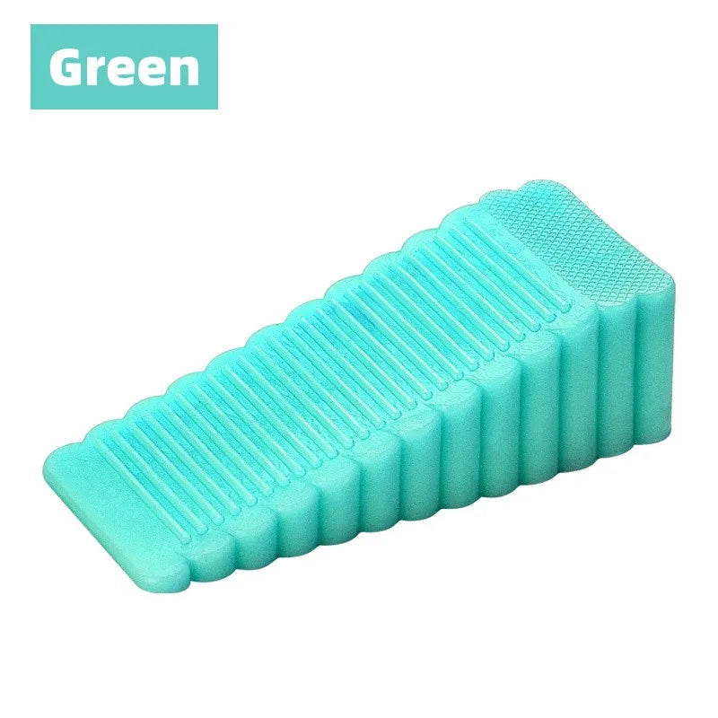 Safety Silicone Door Stop Stoppers Block Wedge Doorstops Door Stopper Home Office Door Rear Retainer Anti-Collision Stop