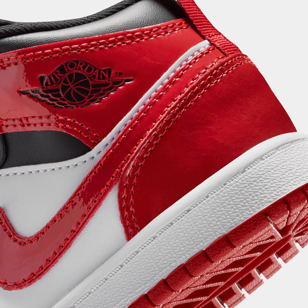 Air  1 Mid SE Preschool Lifestyle Shoes (Black/White/Varsity Red)
