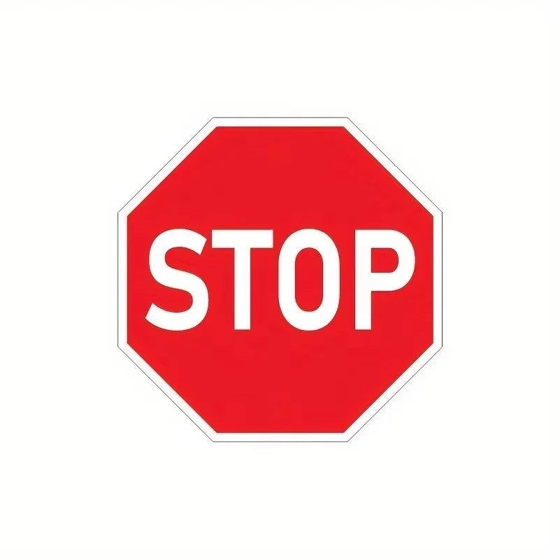 1Pc,Stop Pink Sign Bedroom Decor, Red Street Traffic Metal Sign,Fun Magical Room Decor, UV and Waterproof Outdoor Black Tin Sign